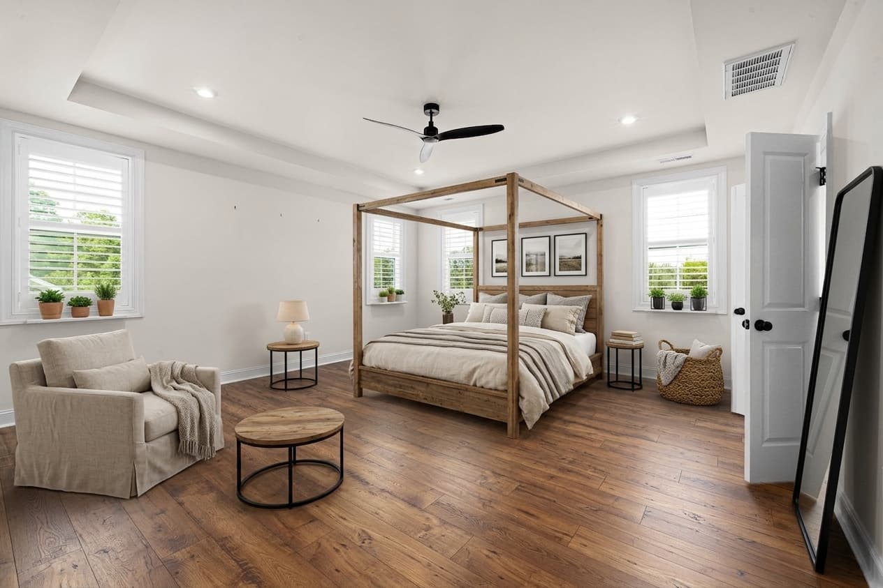 Modern Farmhouse virtual staging example